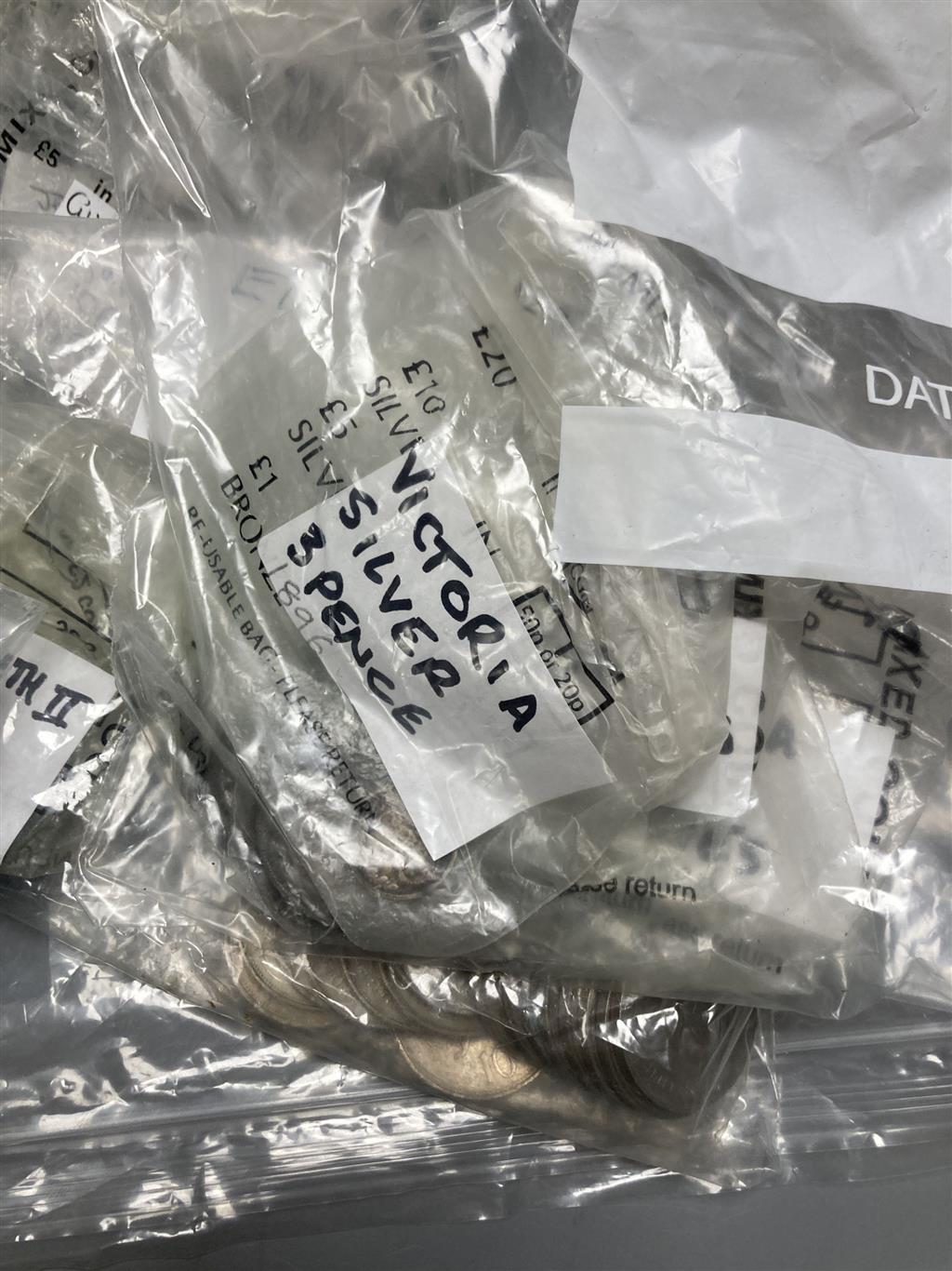 A quantity of GB coins and USA and Canadian coins